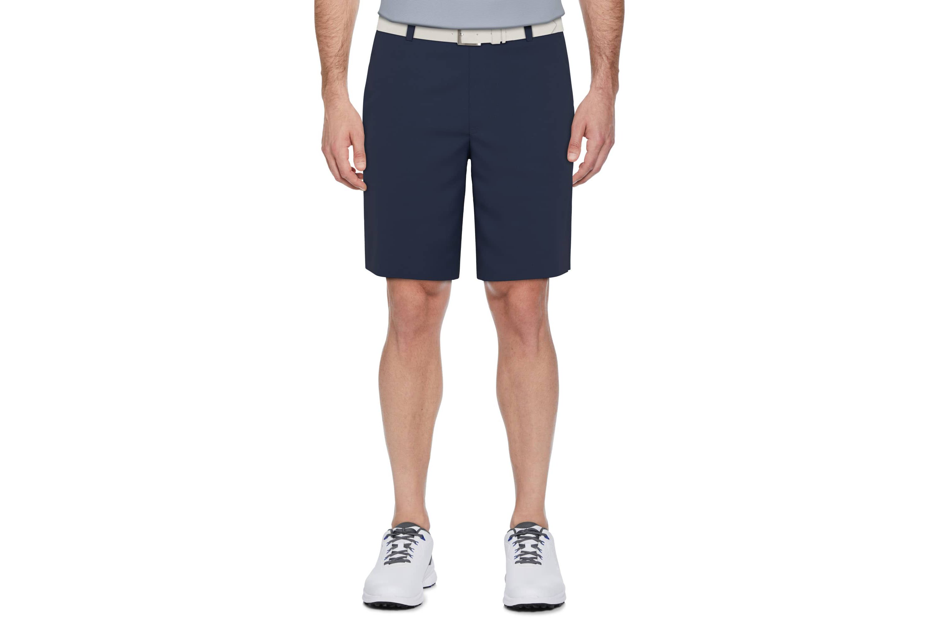 Big and Tall Flat Front With Active Waistband Golf Shorts
