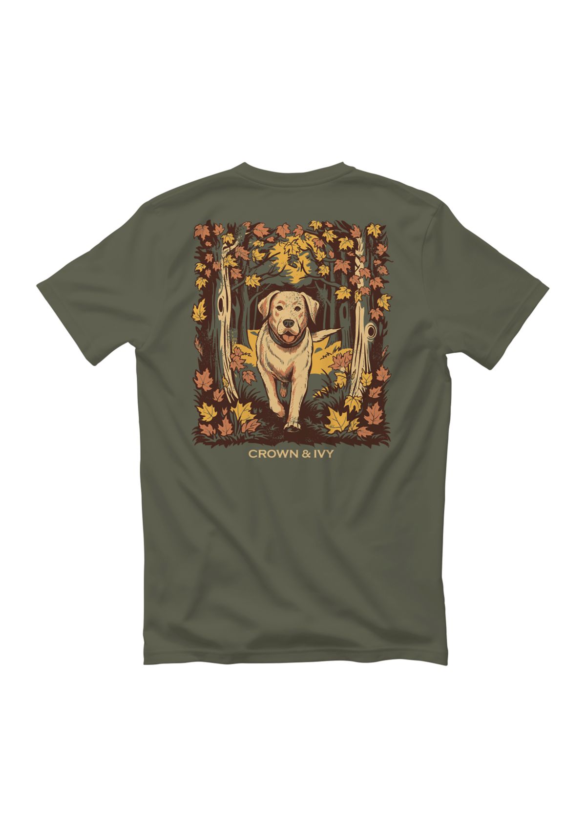 Fall Dog Graphic T-Shirt