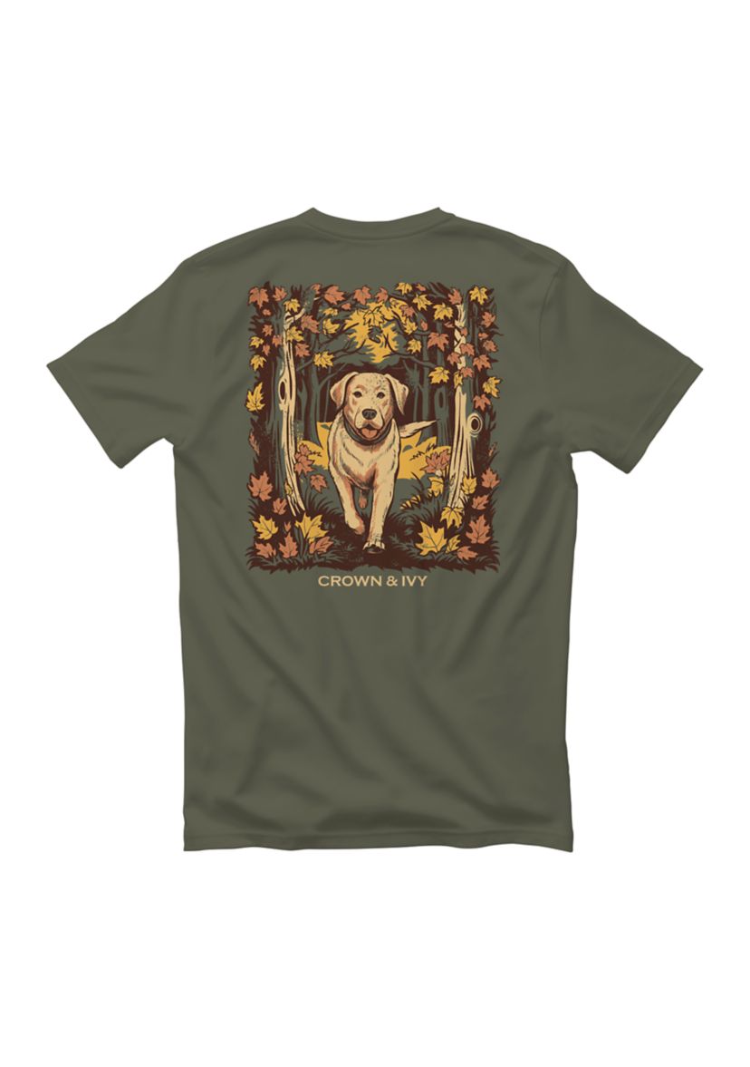 Fall Dog Graphic T-Shirt