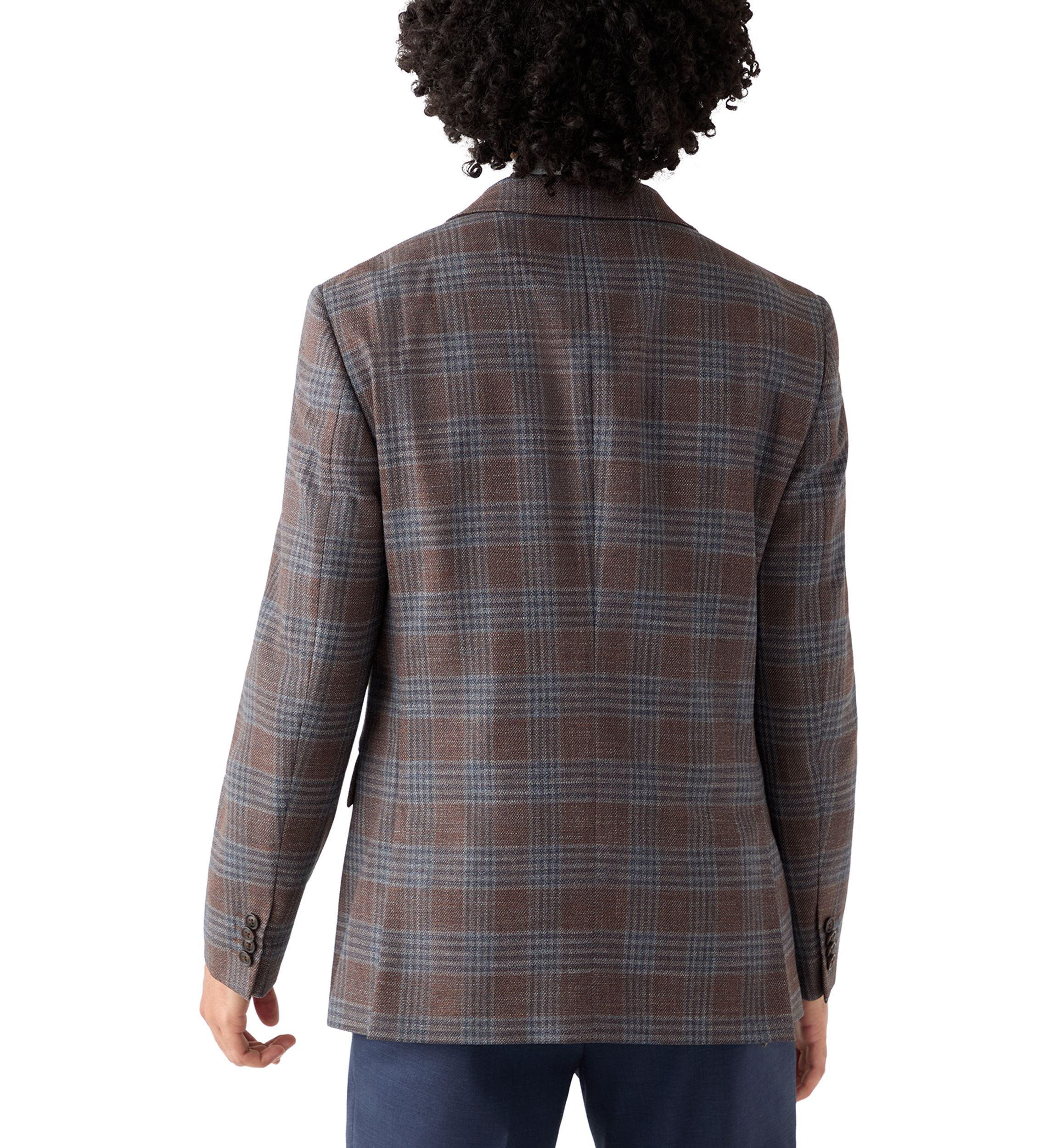 Brown Plaid Sport Coat