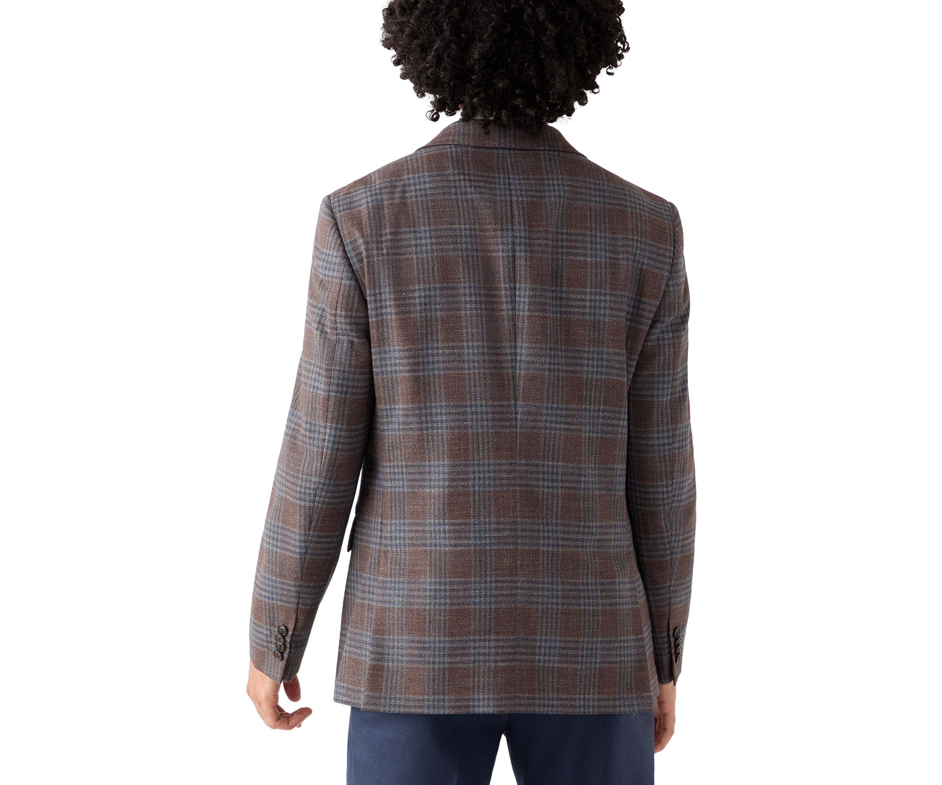 Brown Plaid Sport Coat