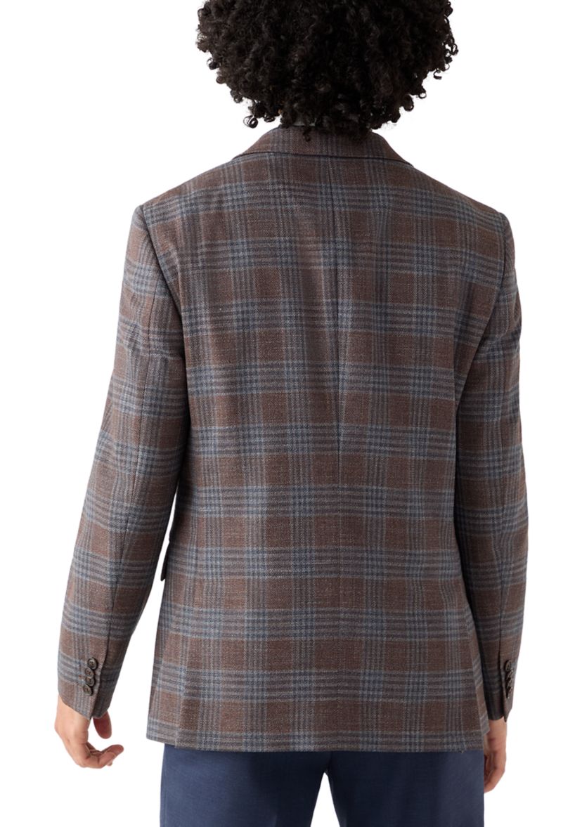 Brown Plaid Sport Coat