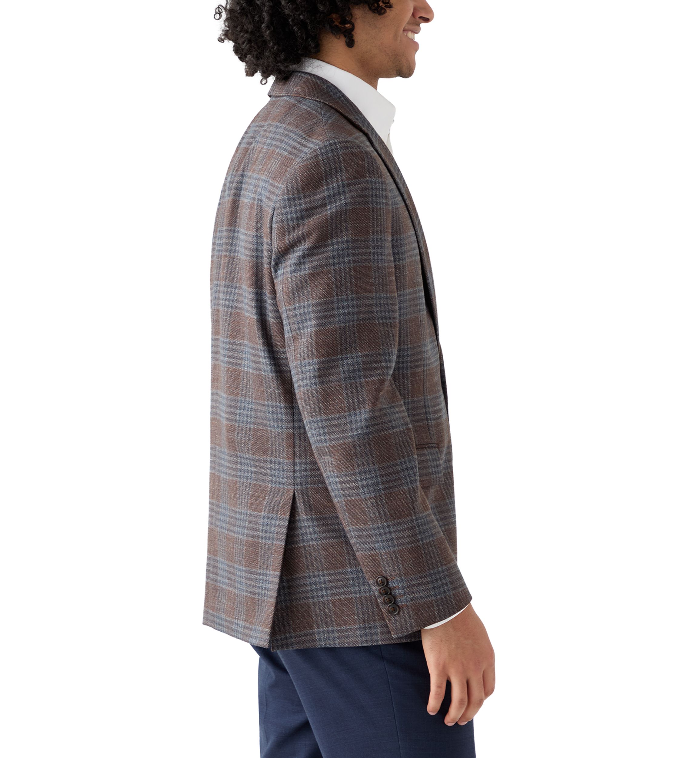 Brown Plaid Sport Coat