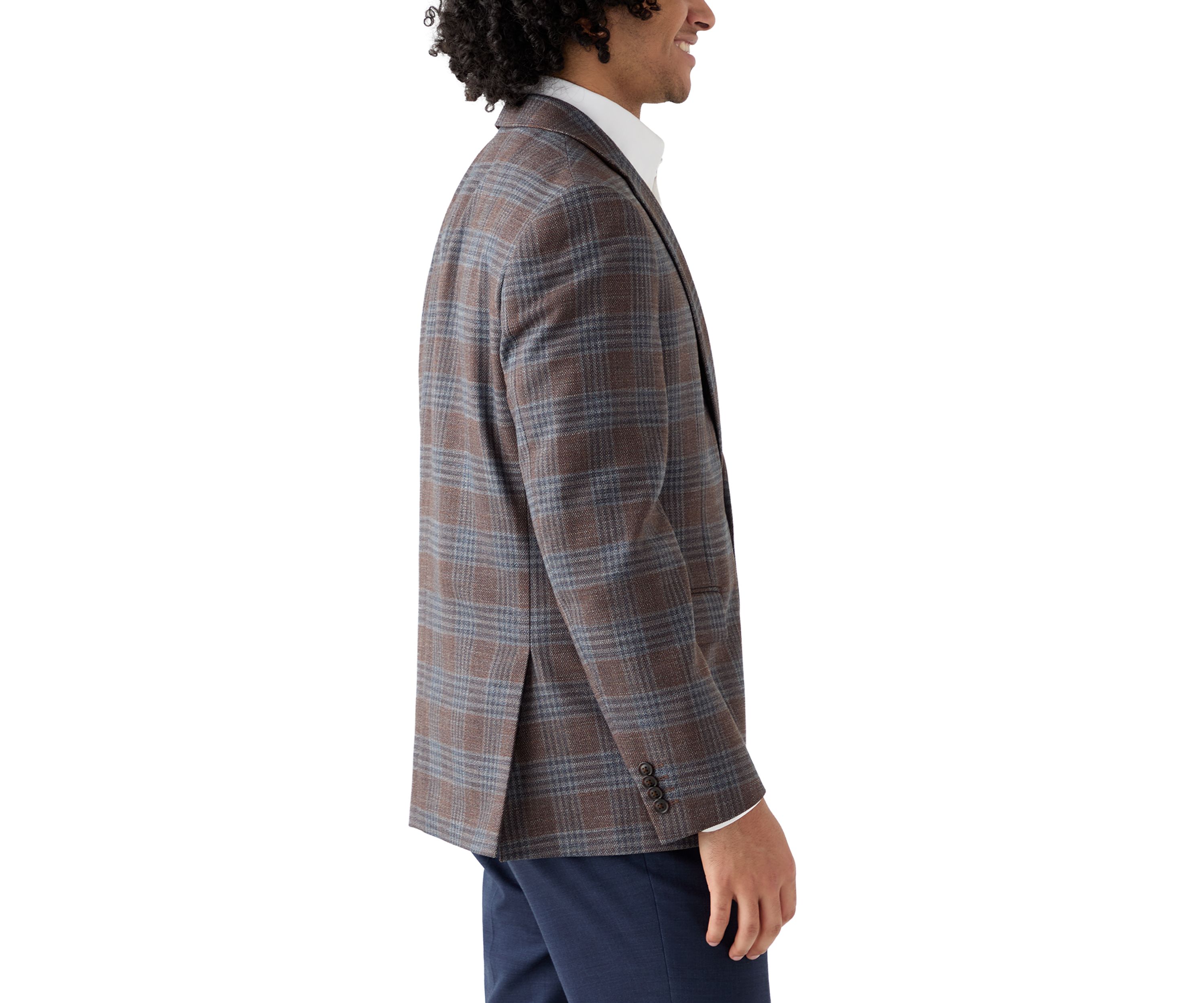 Brown Plaid Sport Coat