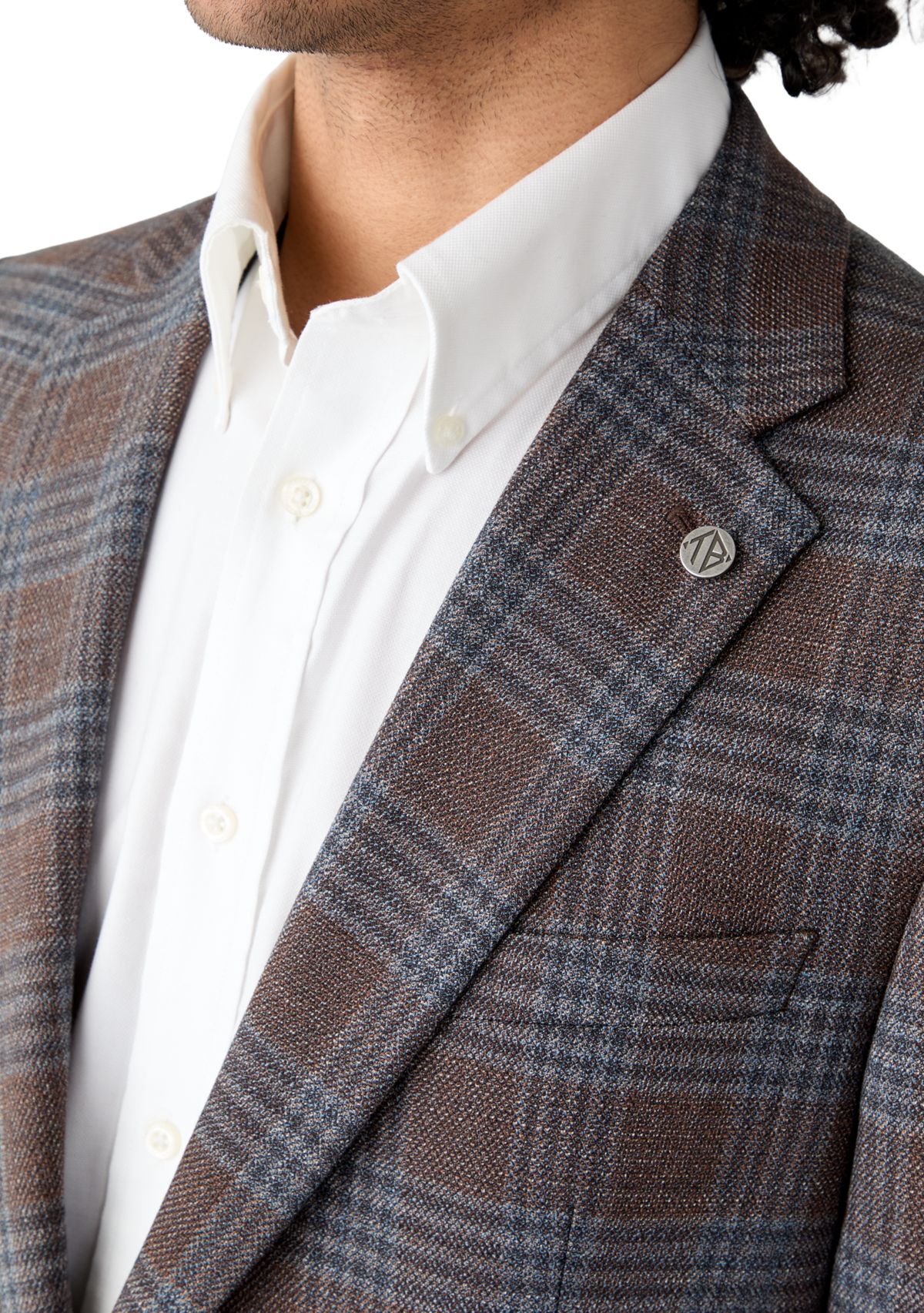 Brown Plaid Sport Coat