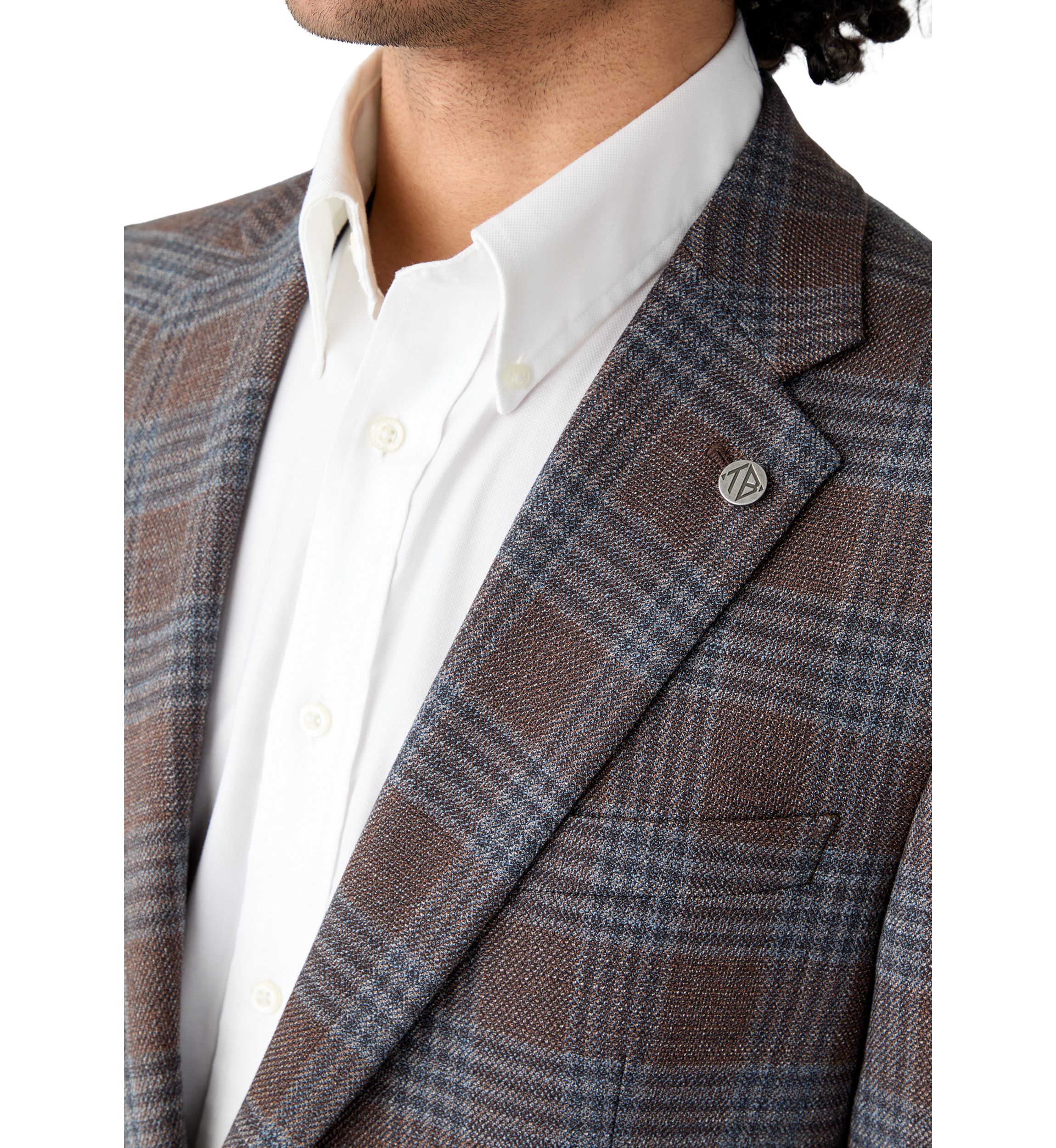 Brown Plaid Sport Coat