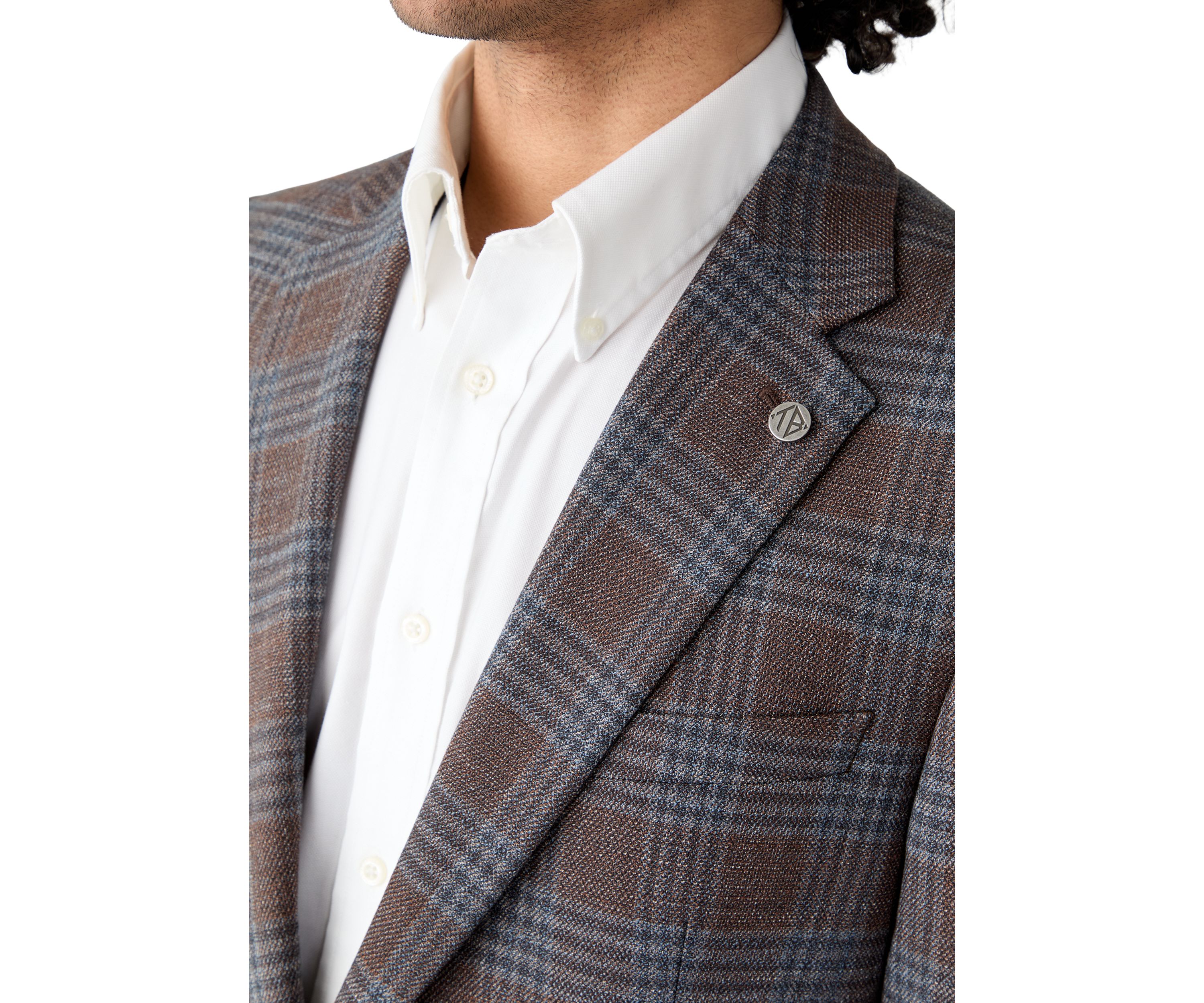 Brown Plaid Sport Coat