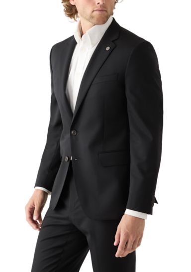 Men's Solid Suit Separate Jacket 
