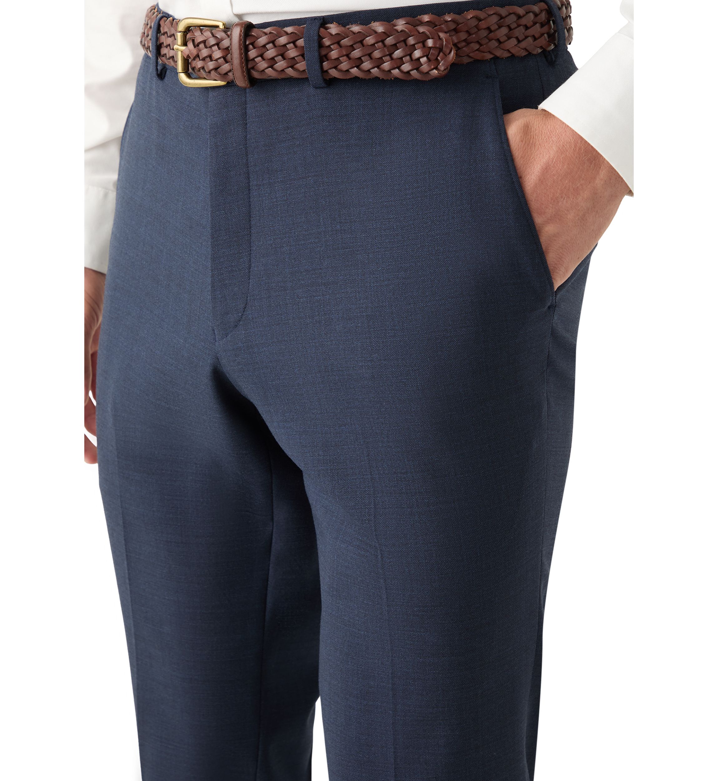 Mens Solid Suit Separate Pants