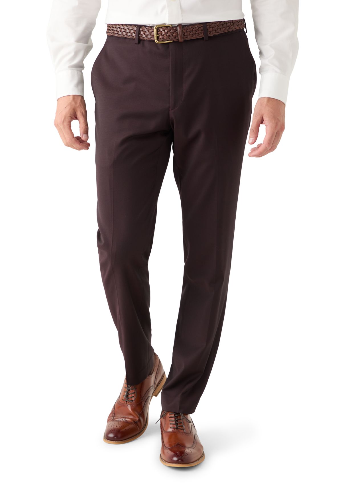 Mens Solid Suit Separate Pants 