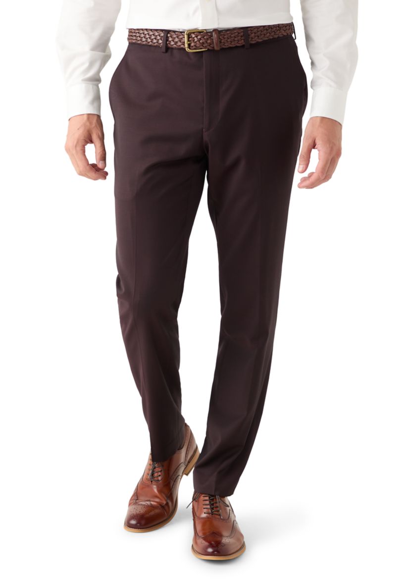 Mens Solid Suit Separate Pants 