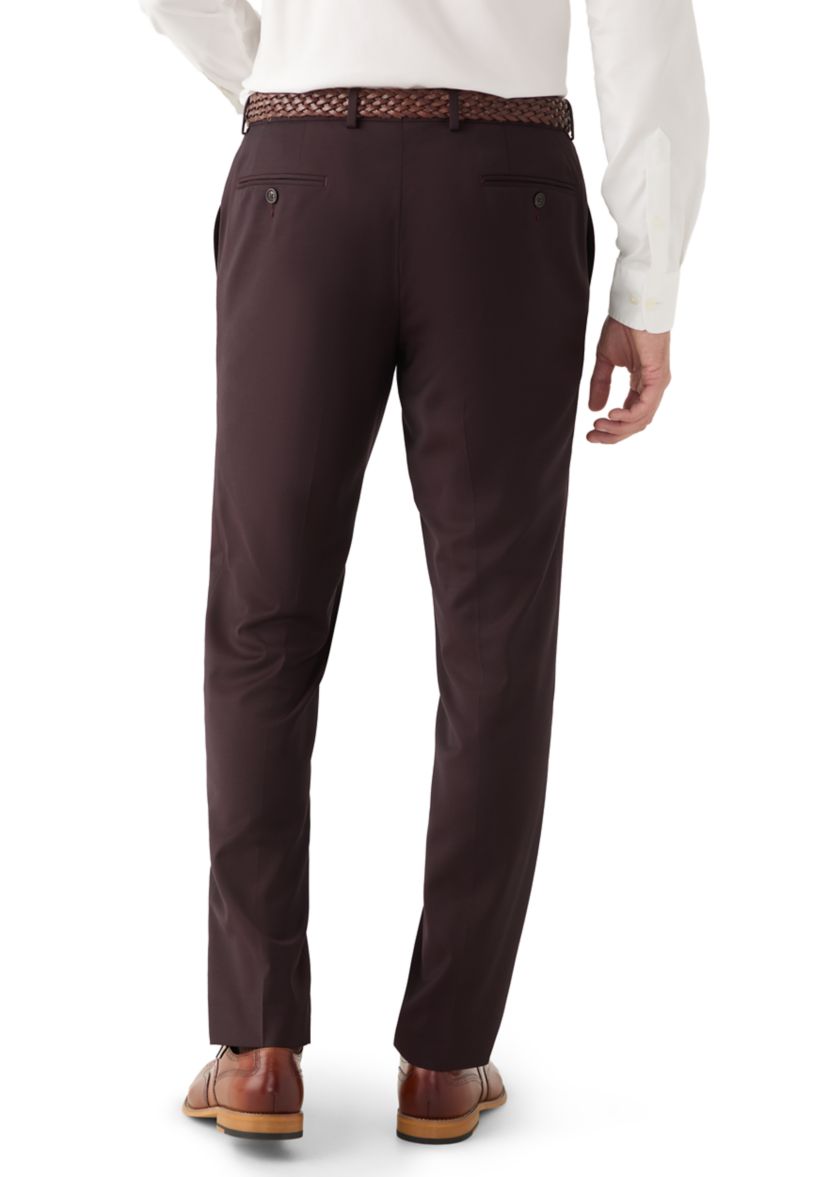 Mens Solid Suit Separate Pants 