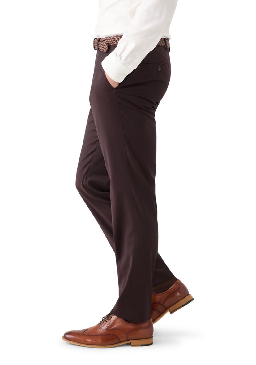 Mens Solid Suit Separate Pants 