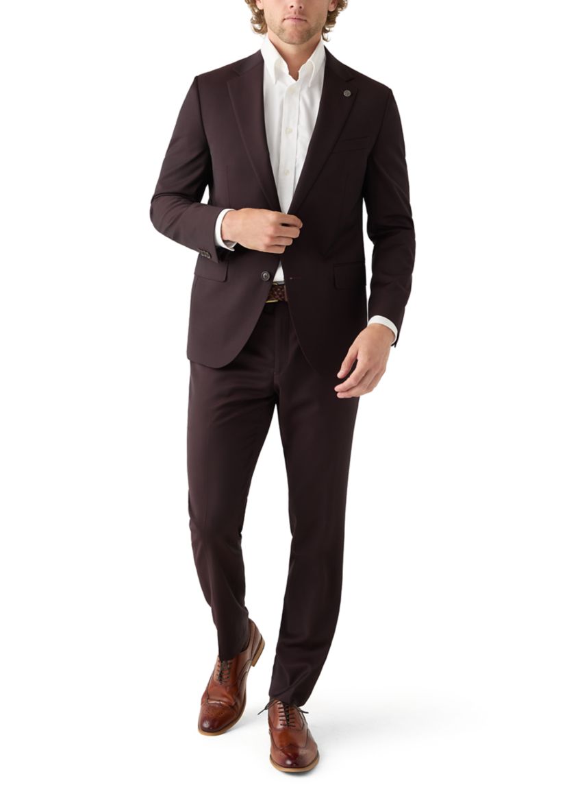 Mens Solid Suit Separate Pants 