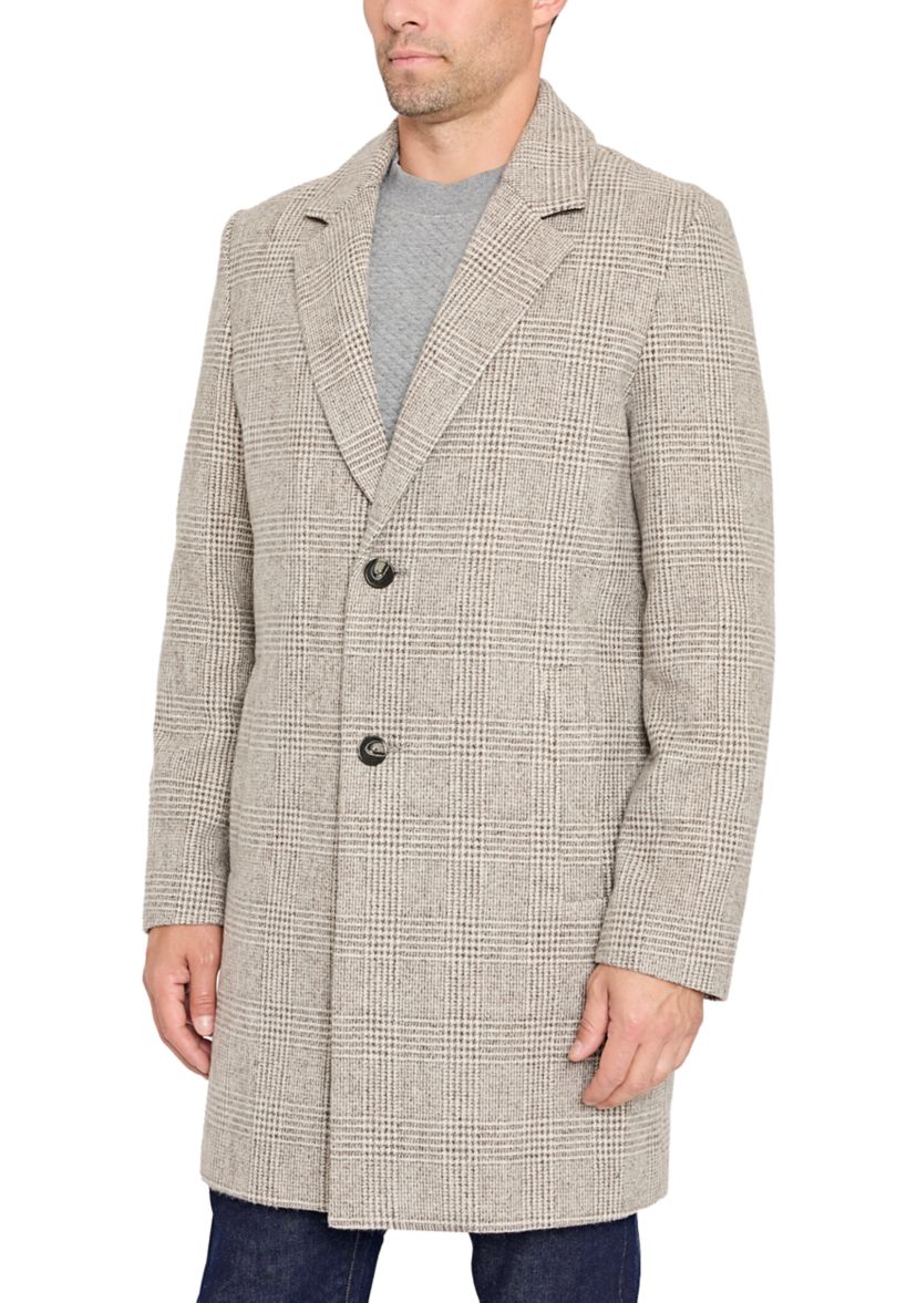 Mens Single Breasted Two Button Top Coat