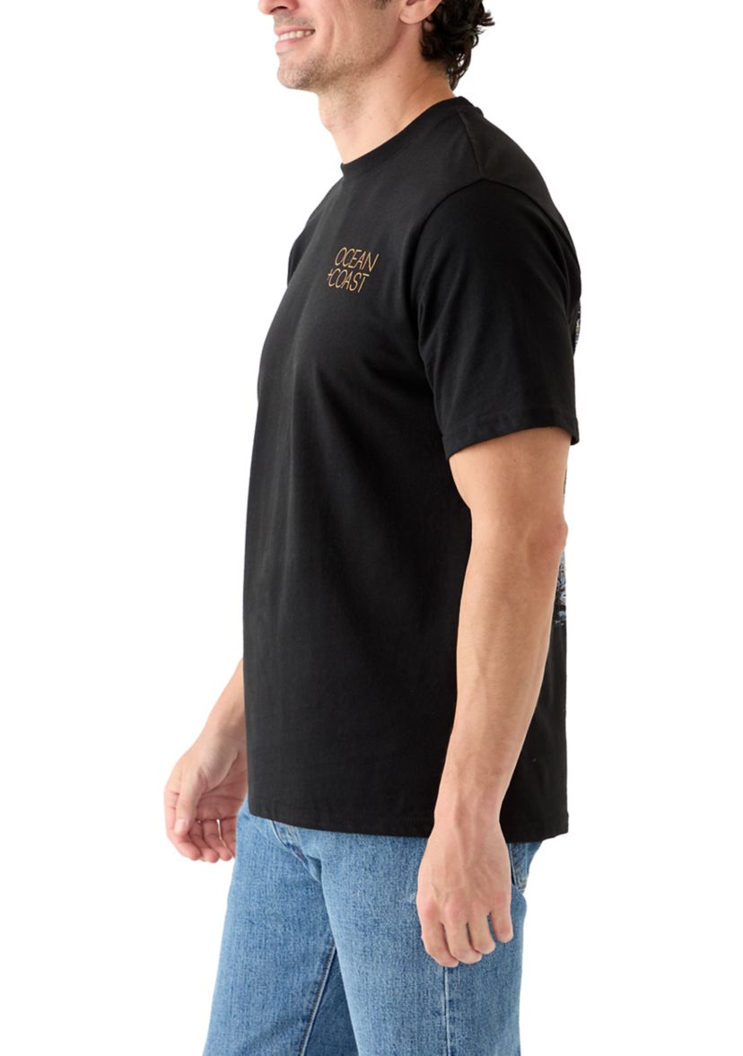 Mens Short Sleeve Graphic Hunting Dog T-Shirt