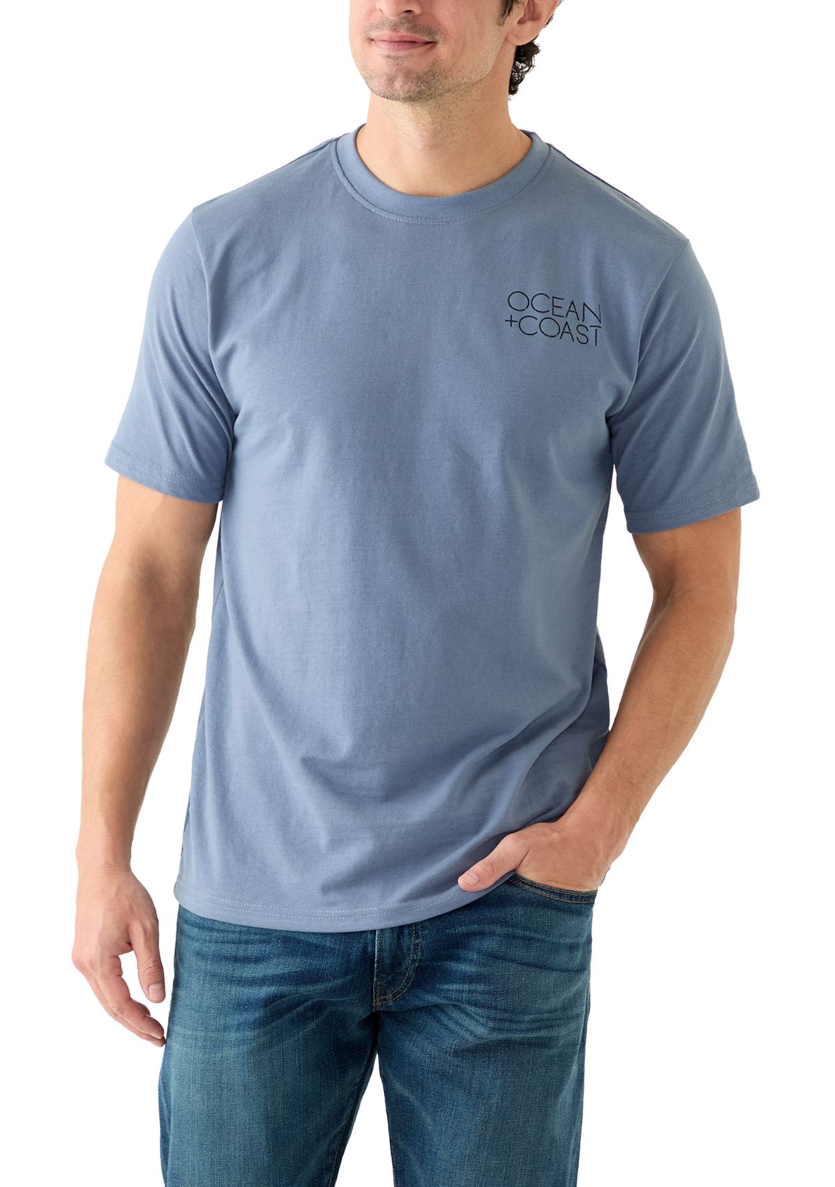 Mens Short Sleeve Graphic Hunting Dog Truck T-Shirt