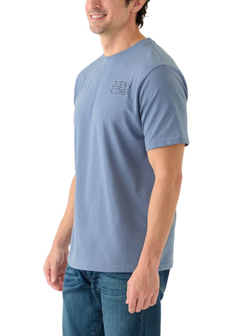 Mens Short Sleeve Graphic Hunting Dog Truck T-Shirt