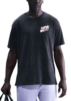 Nike Men's Vintage Basketball Graphic Shirt, Black, Large