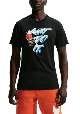Nike Men's Just Do It Hoops Graphic T-Shirt, Black, 2XL