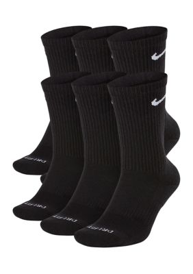 Nike Men's Everyday Plus Cushioned Training Crew Socks - 6 Pack, Large