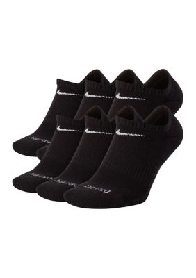 Nike Men's Everyday Plus Cushioned Training No-Show Socks- 6 Pairs
