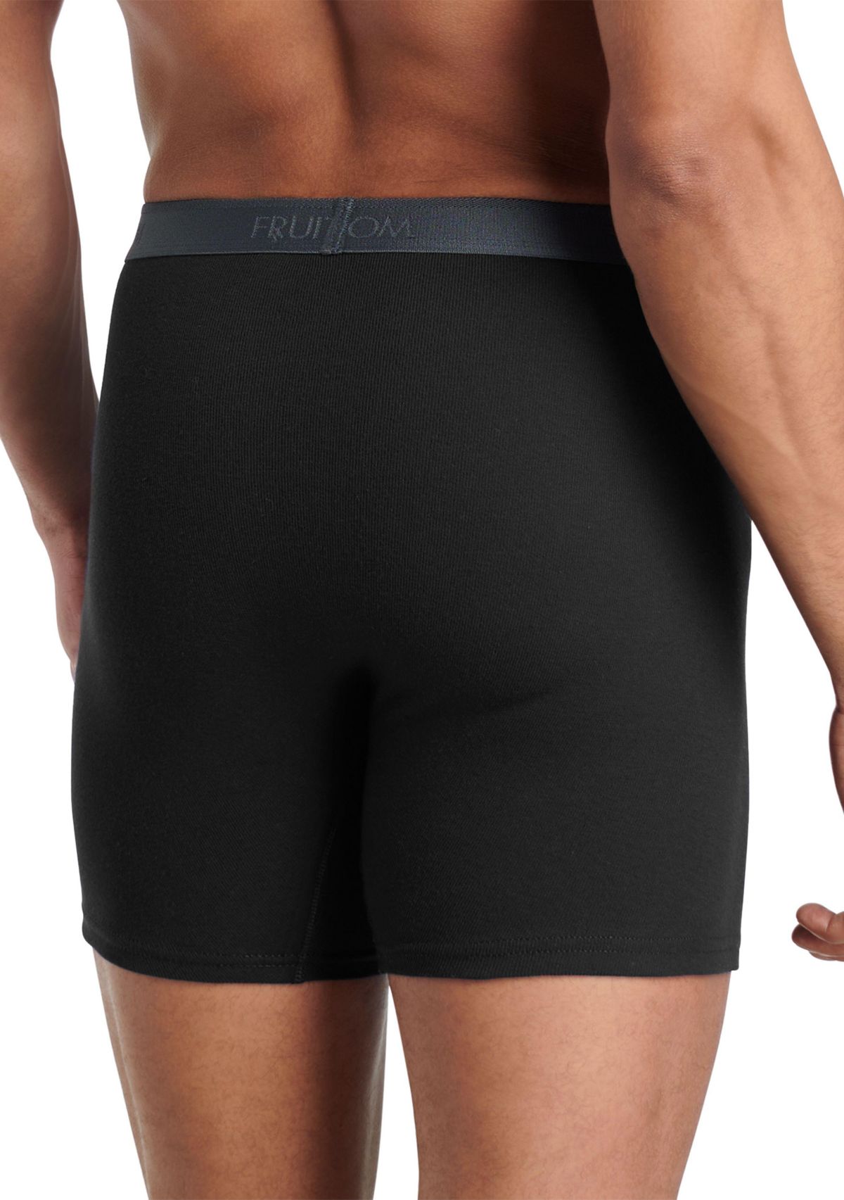  Mens Premium CoolZone® Boxer Briefs, Black and Gray 4 Pack