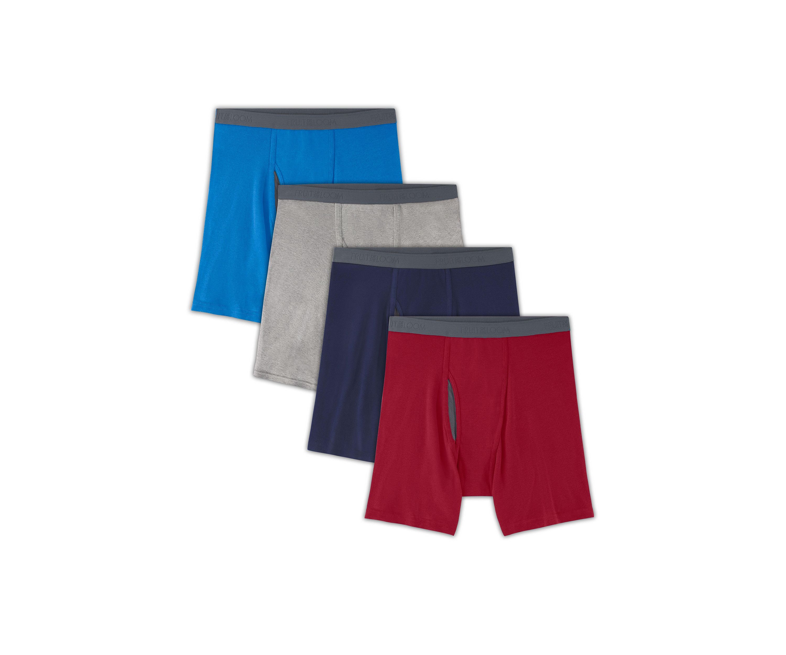 Mens Premium CoolZone® Boxer Briefs, Assorted 4 Pack