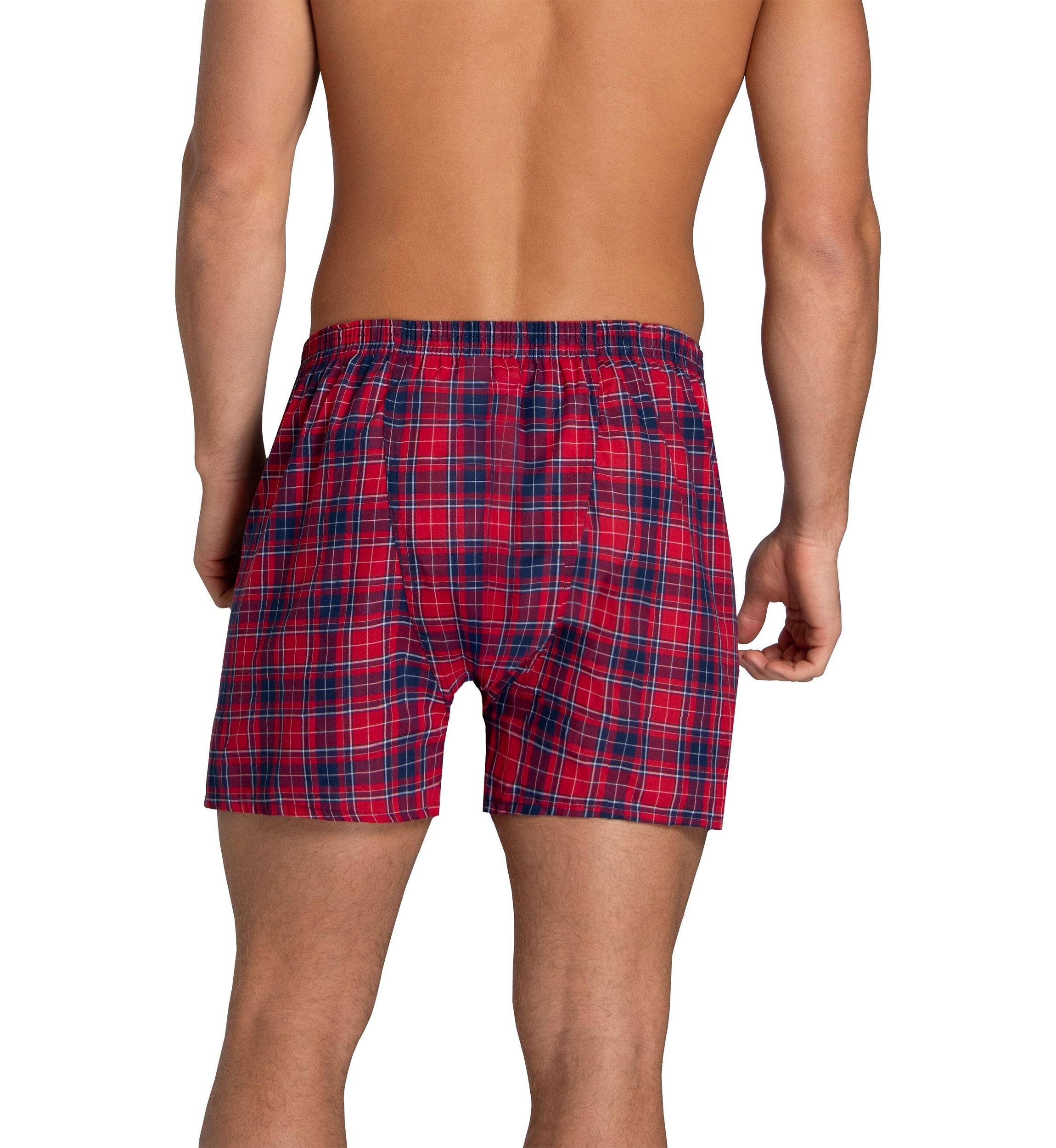 Premium Woven Plaid Boxers Assorted - 4 Pack
