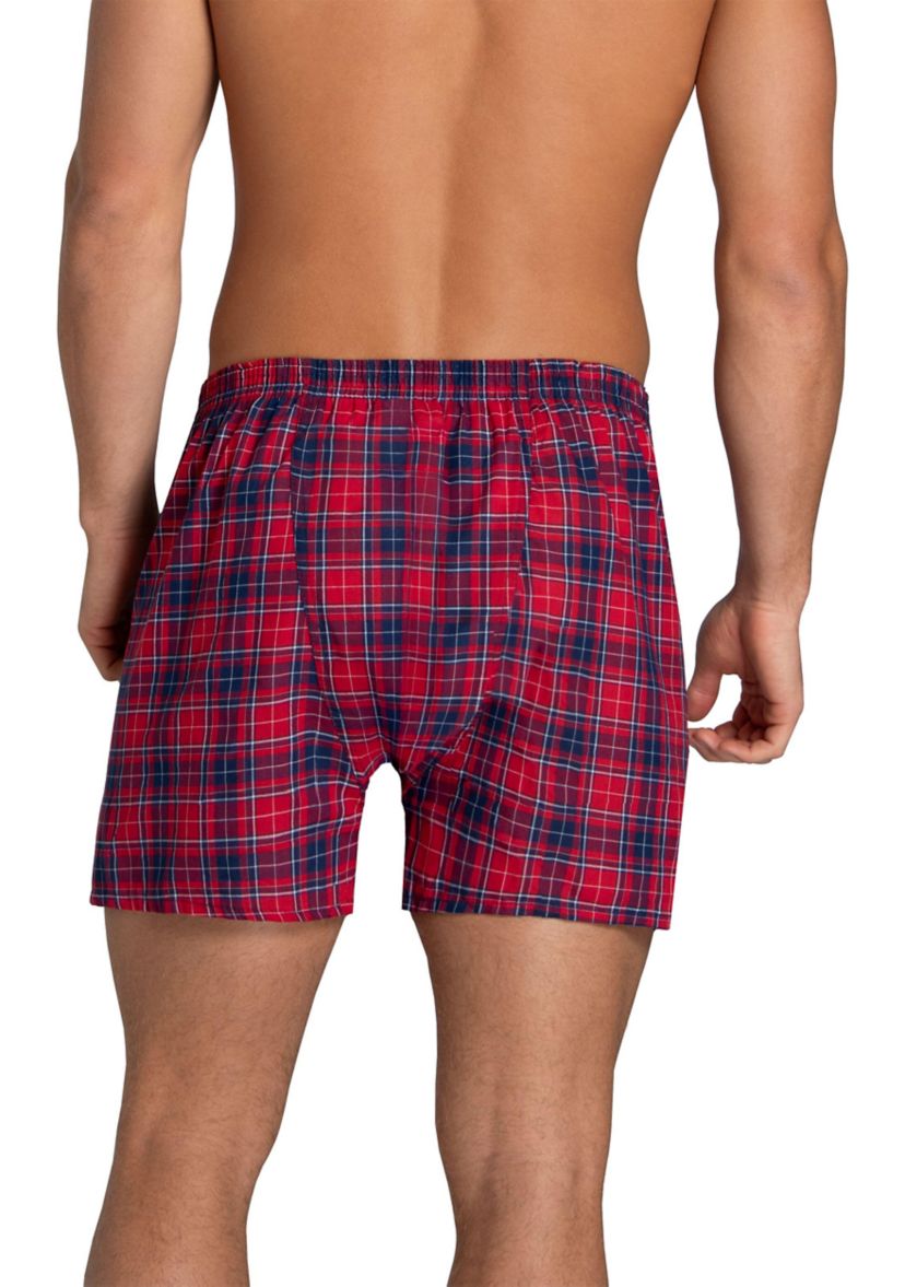 Premium Woven Plaid Boxers Assorted - 4 Pack