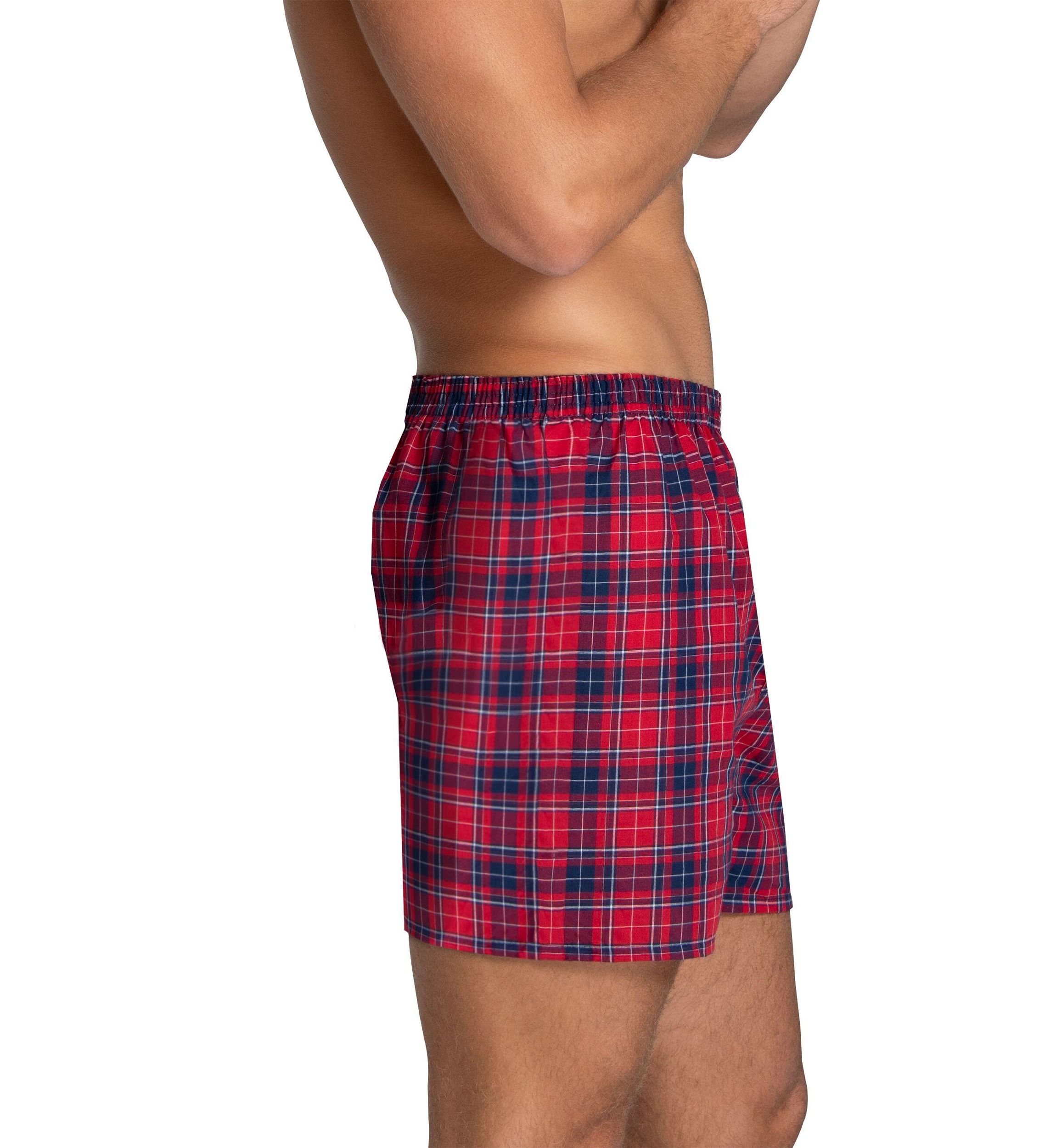 Premium Woven Plaid Boxers Assorted - 4 Pack
