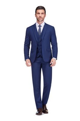 Braveman Men's Signature 3-Piece Slim Fit Suits, 50 Regular