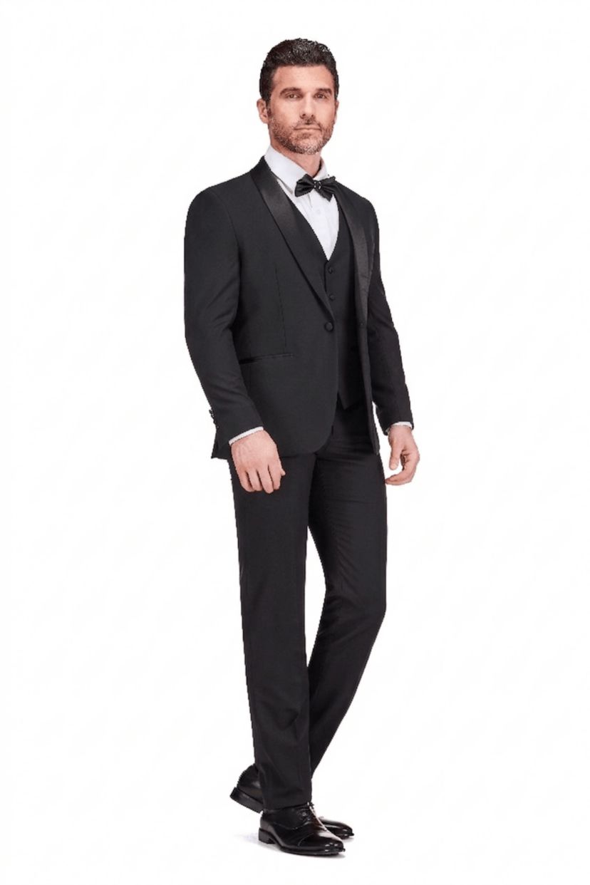 Gino Vitale Men's Slim Fit Premium 3 pieces Tuxedo Set | Belk
