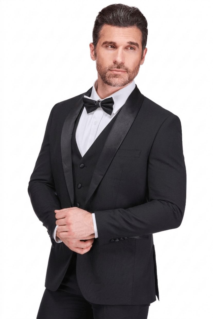 Gino Vitale Men's Slim Fit Premium 3 pieces Tuxedo Set | Belk
