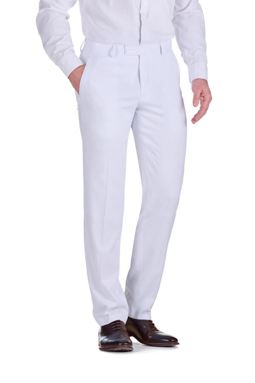 green emerald velvet dress White Stretch Euro Slim Fit Suit Pants main image 0