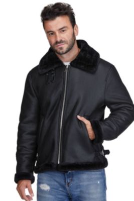 Men's Braveman Faux Shearling Bomber Jacket