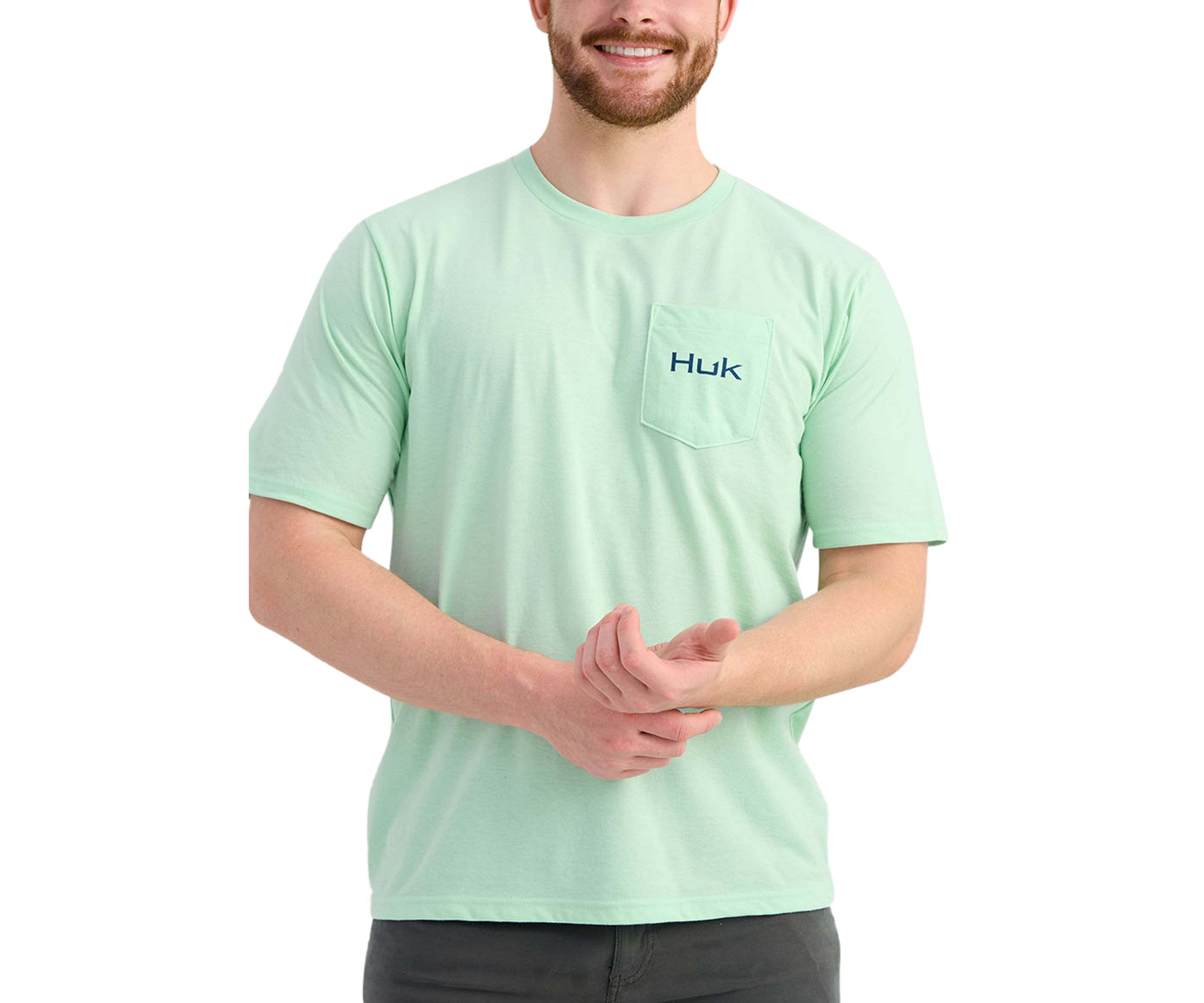 Short Sleeve Fishing Graphic Pocket T-Shirt 