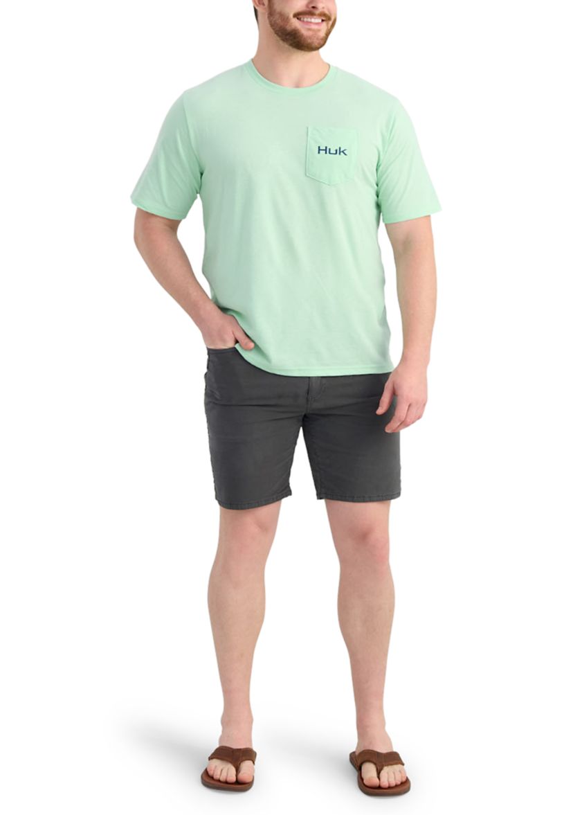 Short Sleeve Fishing Graphic Pocket T-Shirt 