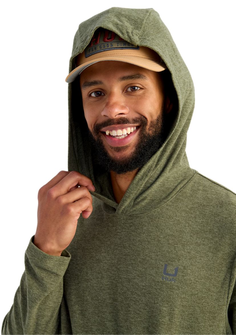 Mens Leeward Lightweight Fleece Hoodie
