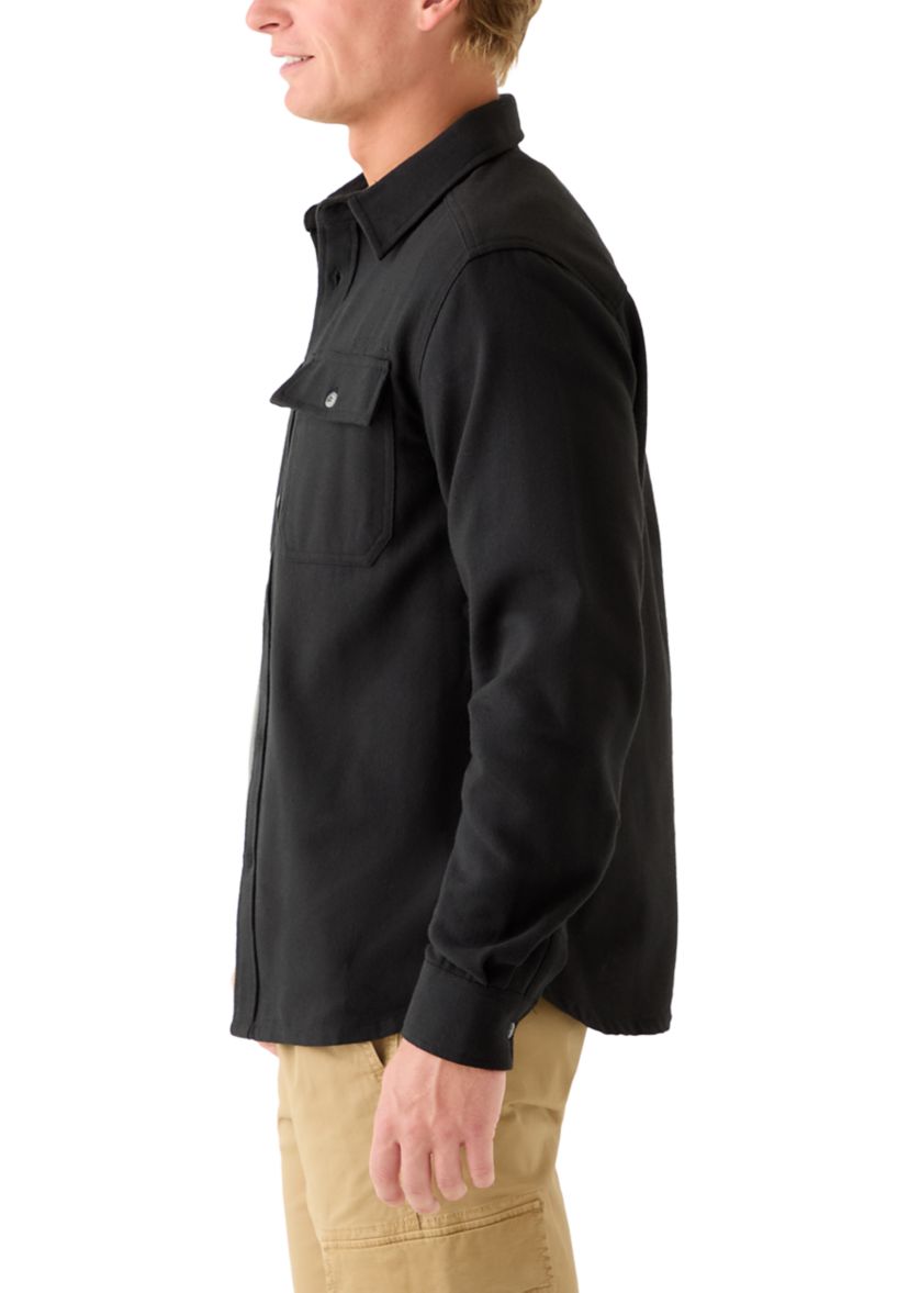 Mens Long Sleeve Brushed Flannel Shirt