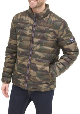 tommy hilfiger quilted nylon packable jacket