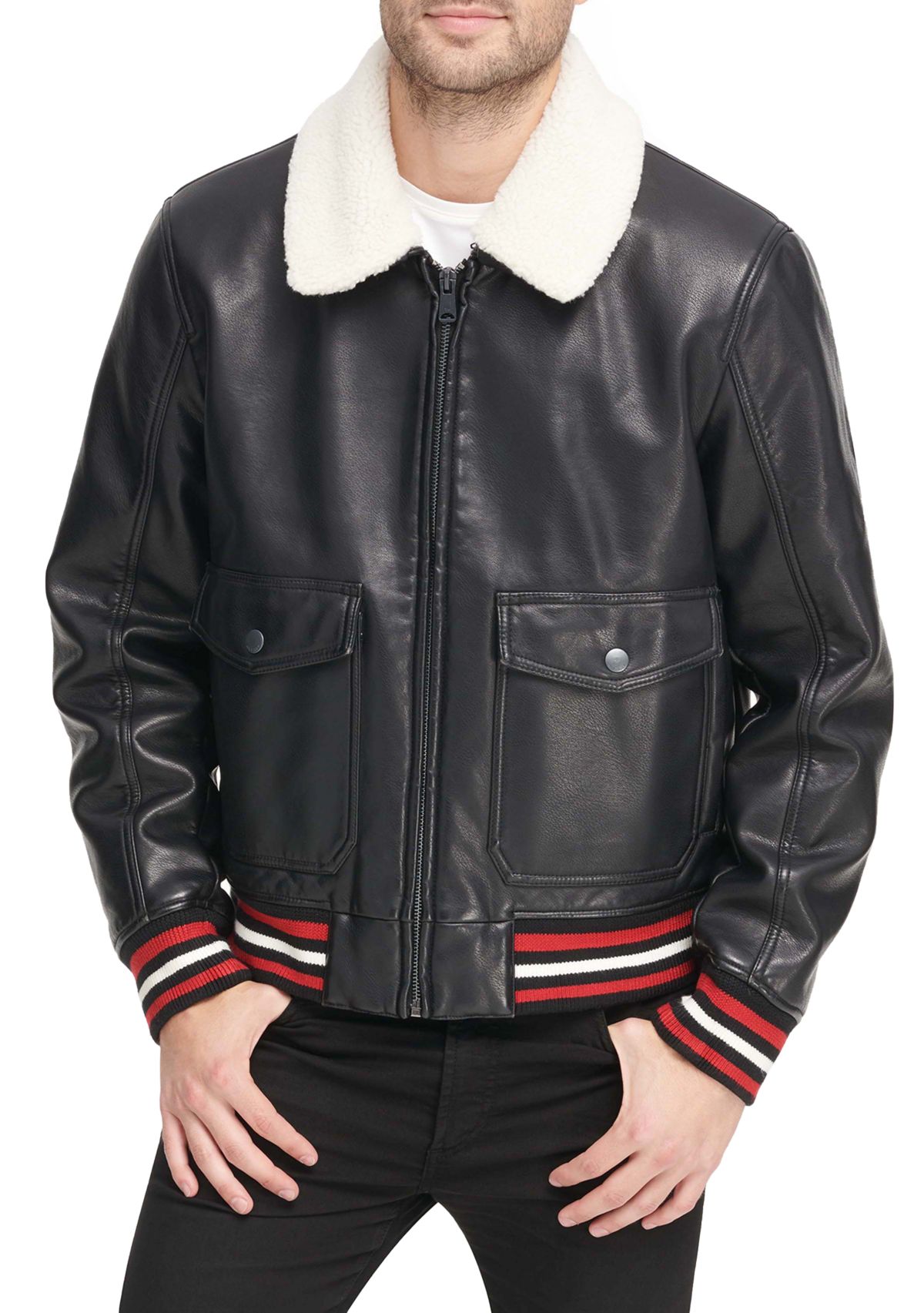 Sherpa Collar Aviator Jacket