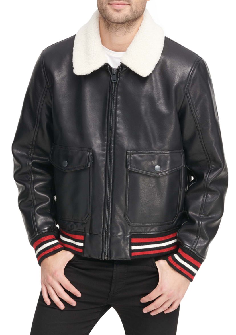 Sherpa Collar Aviator Jacket