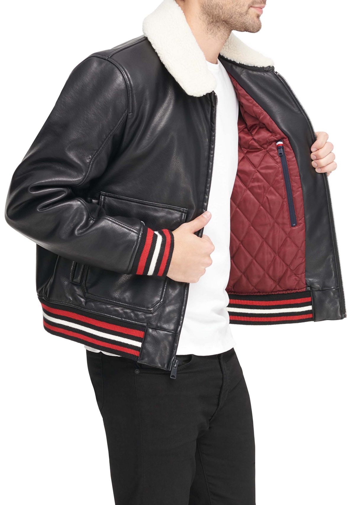 Sherpa Collar Aviator Jacket