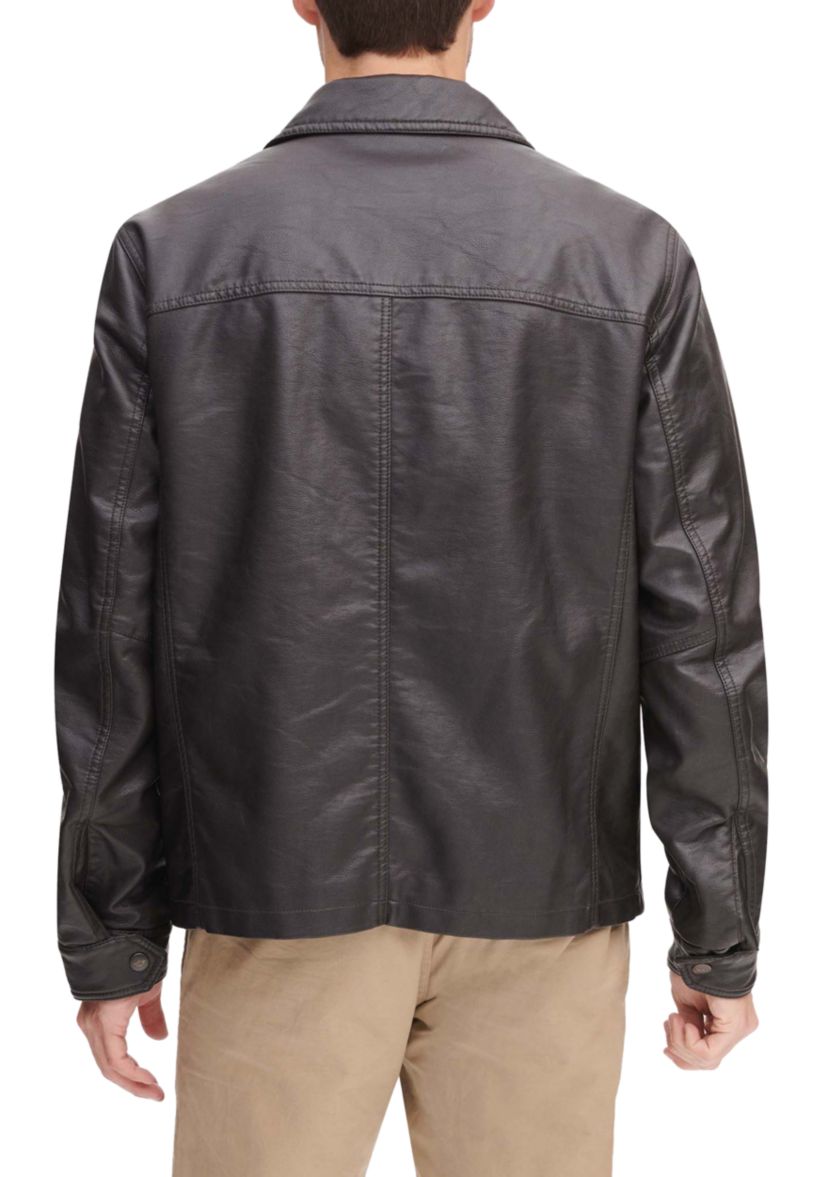 Big & Tall Faux Leather Jacket