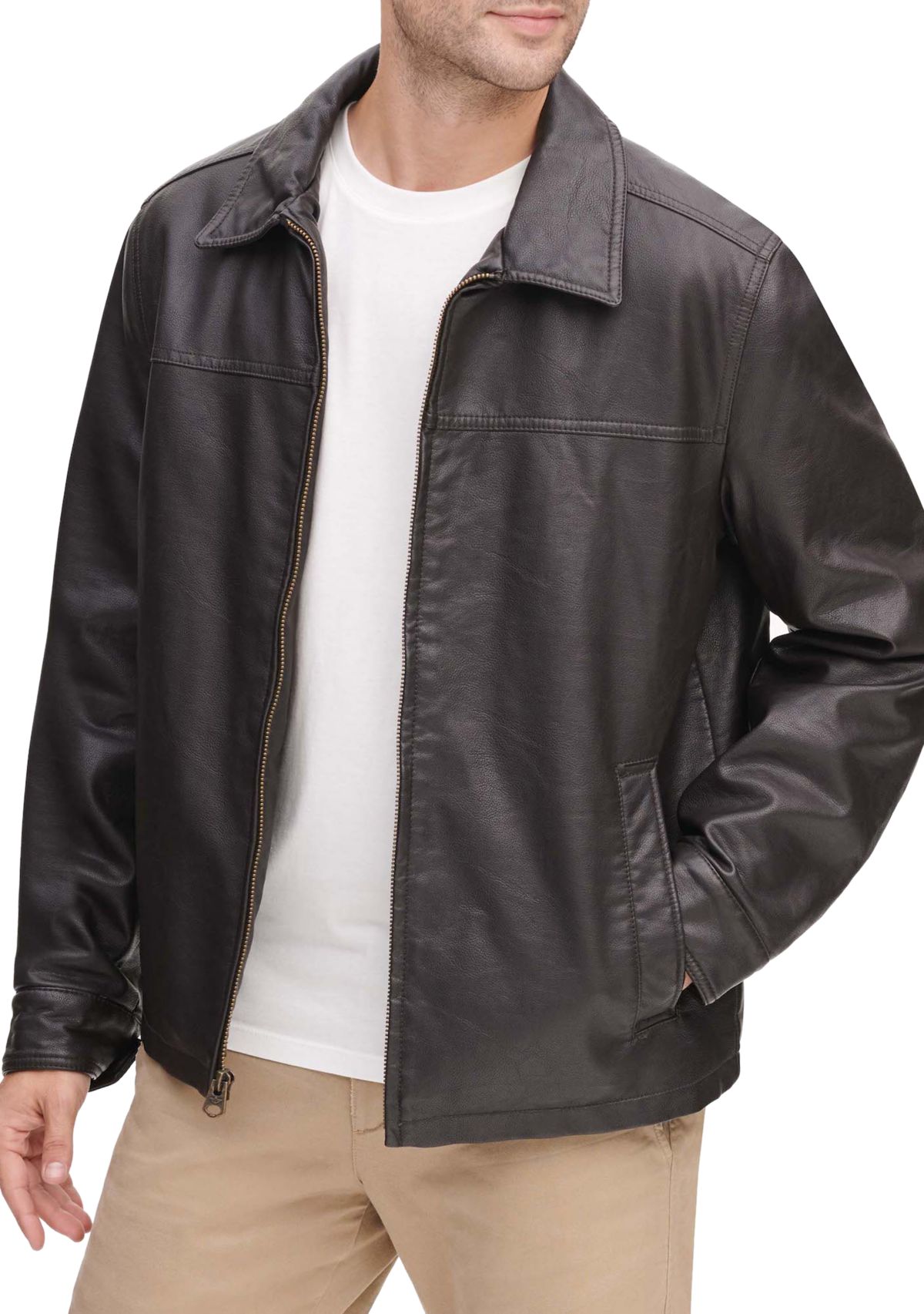 Big & Tall Faux Leather Jacket