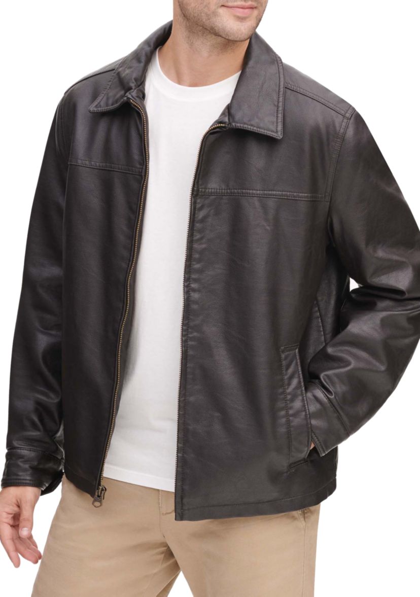 Big & Tall Faux Leather Jacket