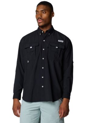 Columbia Men's PFG Bahamaâ¢ II Long Sleeve Shirt, Black, 2XL
