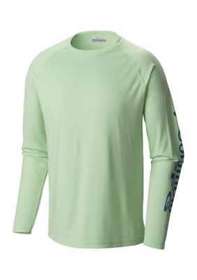 Columbia Men's PFG Terminal Tackle Shirt, Blue, 2XL