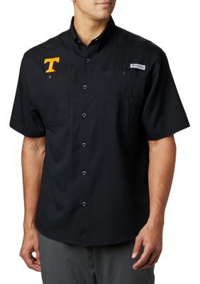 Columbia Men's NCAA CLG Tamiamiâ¢ Short Sleeve Shirt, Black, XL